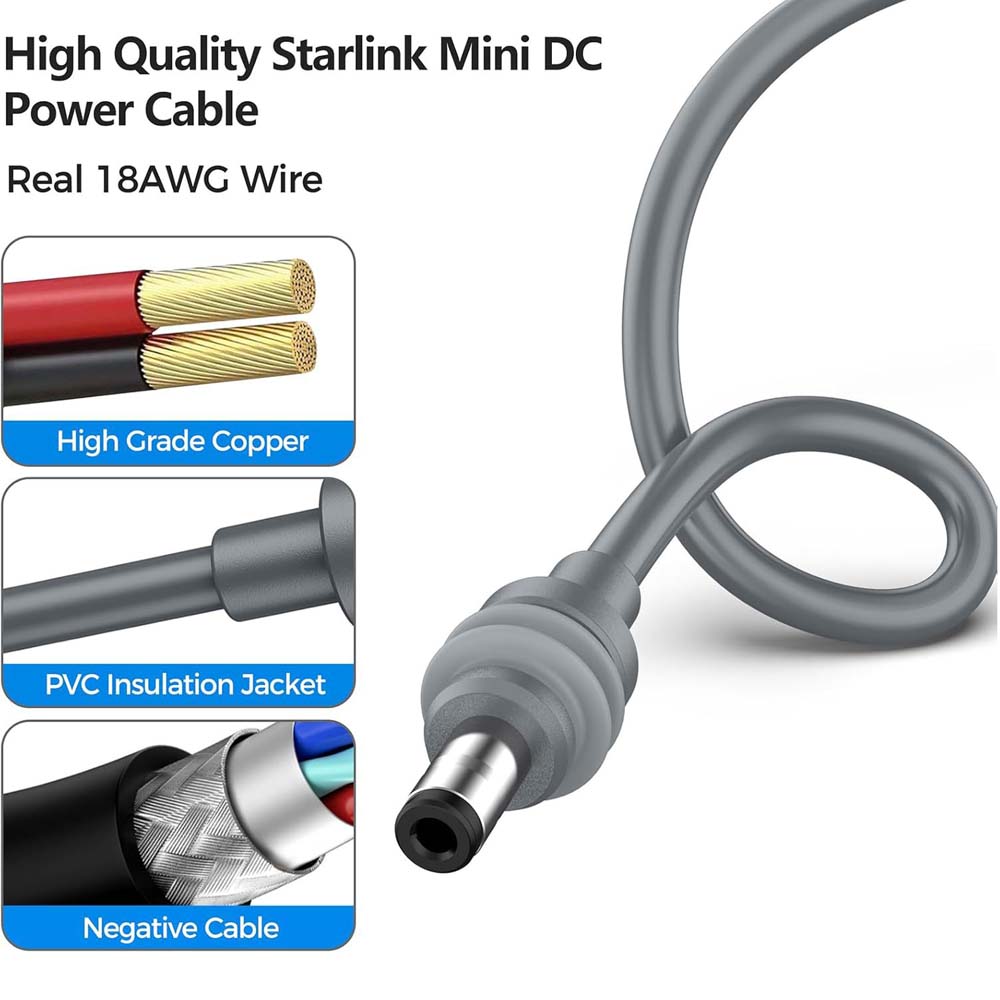 Para starlink mini usb c fêmea para dc adaptador de alimentação transformador conversor estender cabo suporte 20v 5a 100w fonte alimentação cabo ac