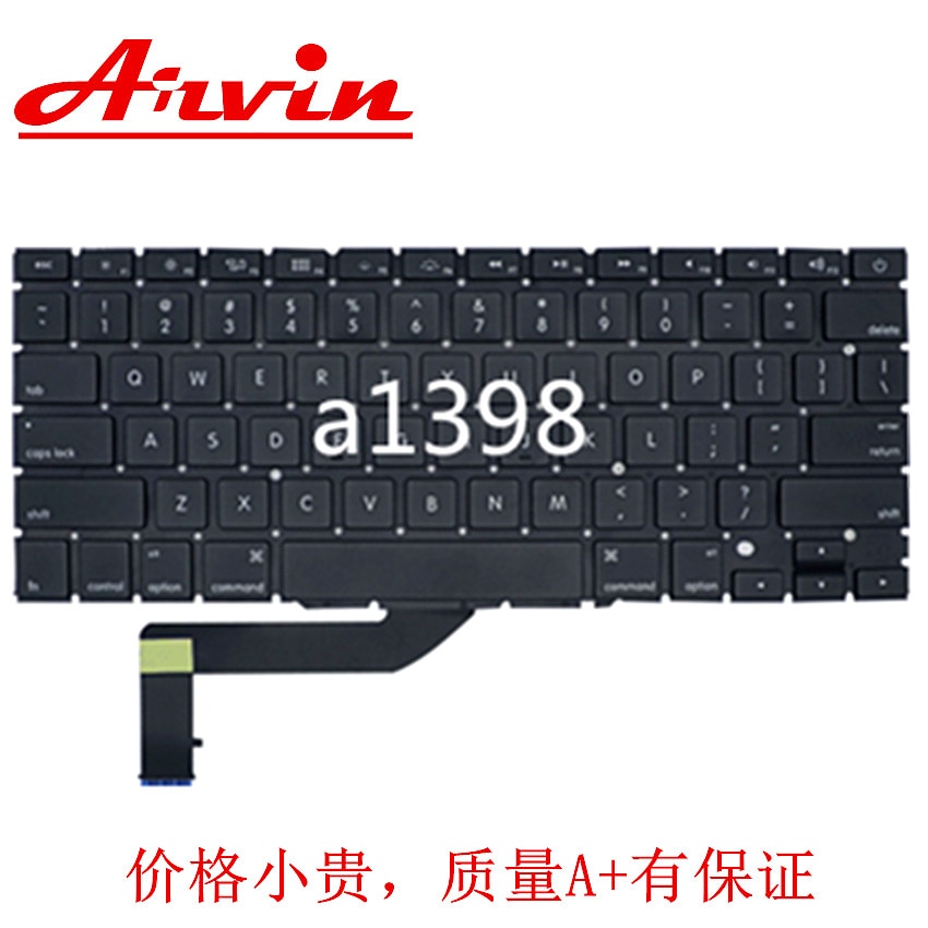 A1398 Toetsenbord Voor Macbook Pro Retina 15 "A1398 Keyboard Us Uk Sp Fr Ar Se standaard
