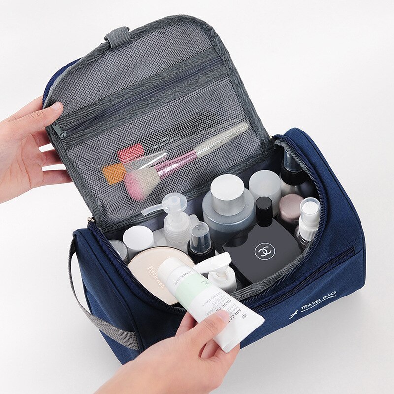 Mannen Opknoping Cosmetische Tas Zakelijke Make Case Vrouwen Reizen Make Up Rits Organizer Opslag Pouch Toilettas Wassen Bad Kit