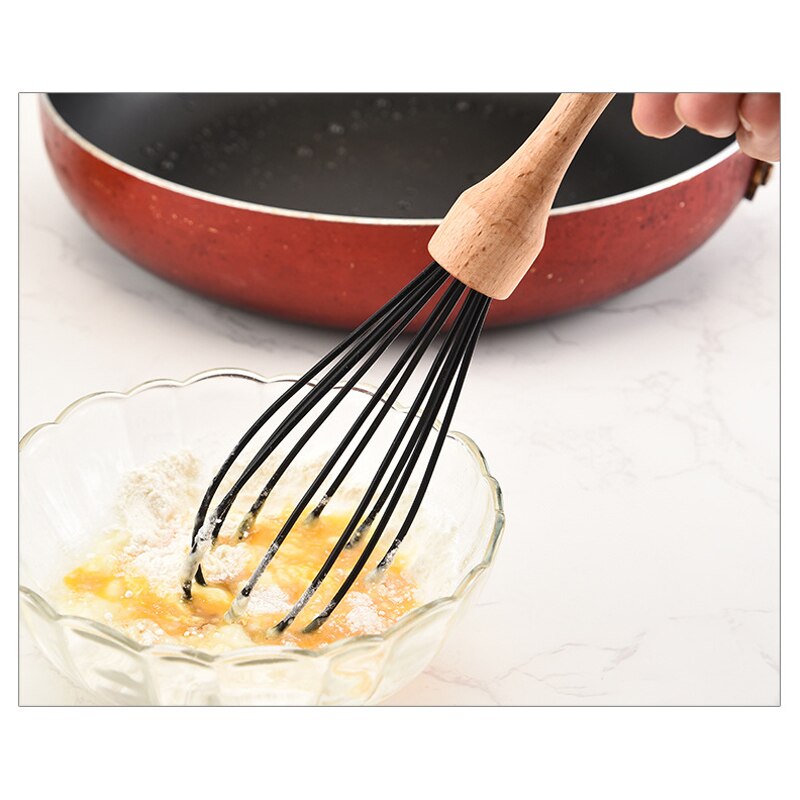 Silicone Non-stick Cooking Baking Utensils Tools Set Heat Resistant Spoon Spatula Egg Beaters Kitchen Accessories CNT 66