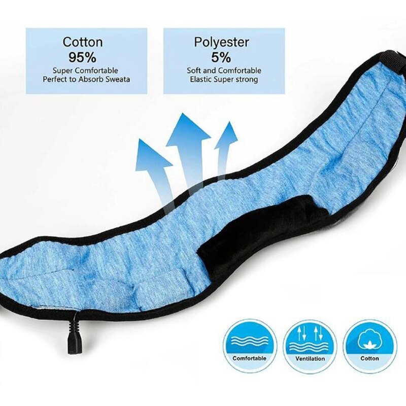 Slaapkoptelefoon bluetooth oogmasker, draadloze bluetooth 5.0 koptelefoon muziek reis slaapkoptelefoon slaapmasker