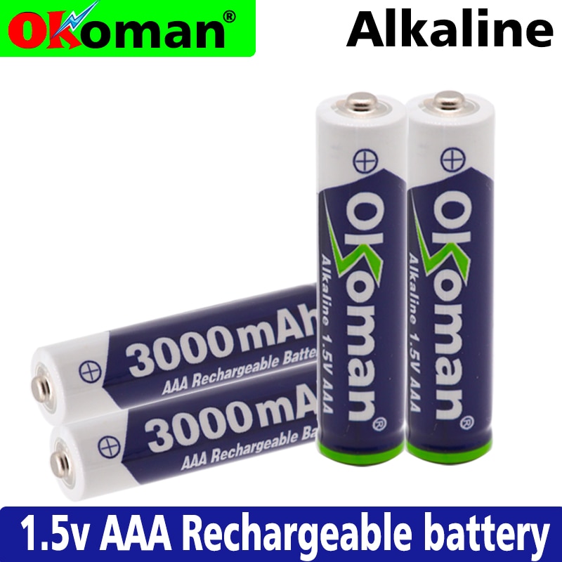 Aaa Batterij 3000 Mah 1.5V Alkaline Aaa Oplaadbare Batterij Voor Afstandsbediening Speelgoed Hoge Capaciteit Batterij