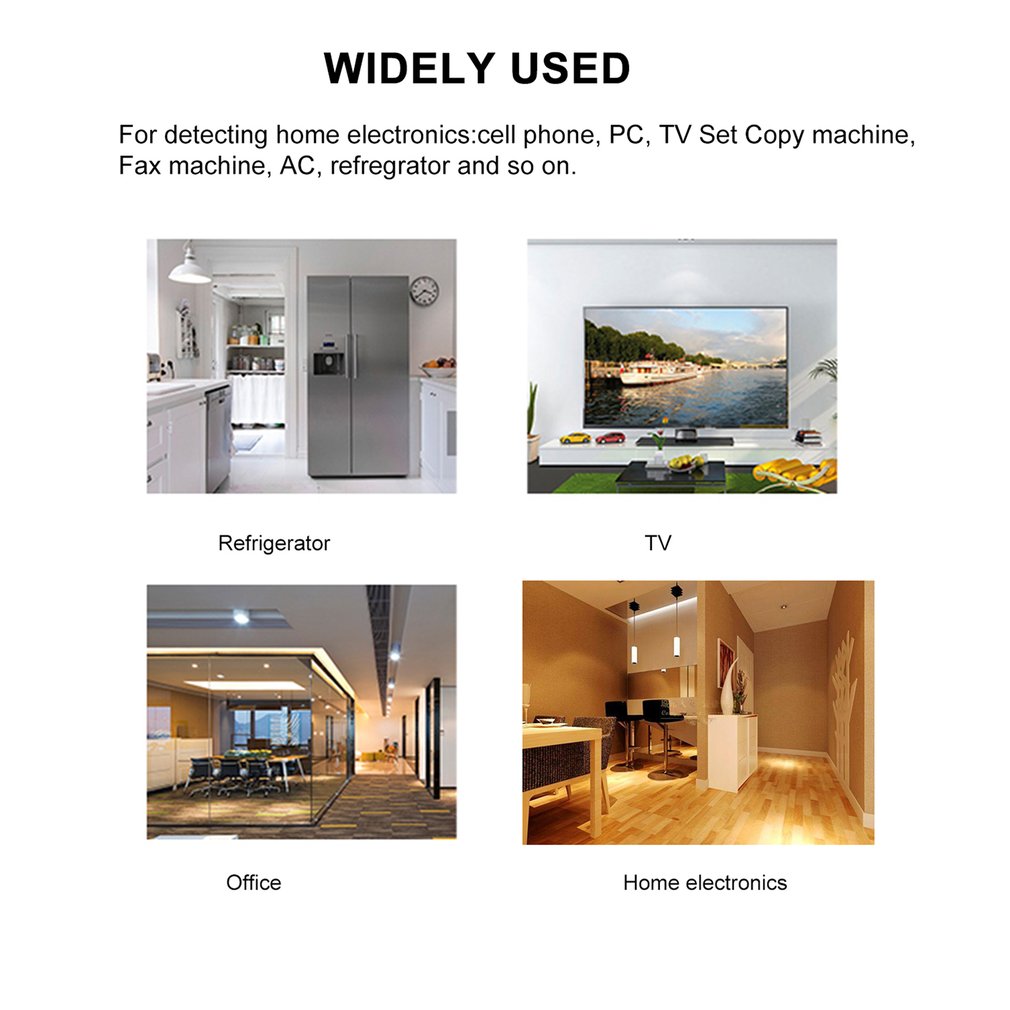 Détecteur de rayonnement électromagnétique numérique LCD EMF mètre dosimètre testeur outil de mesure de rayonnement