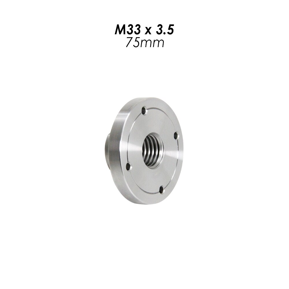 M33 x 3,5mm Holz Drehmaschine Futter Gesicht Platte1 &quot;/8TPI M18-2,5mm Gewinde Flansch Frontplatte Holzbearbeitung drehen Werkzeuge Zubehör: 75mm M33X3.5