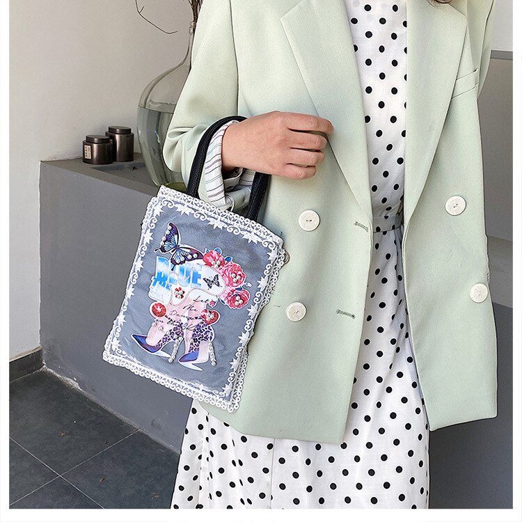 Leren damestassen en handtassen met pailletten, crossbody tas, schoudertas voor dames, casual tas