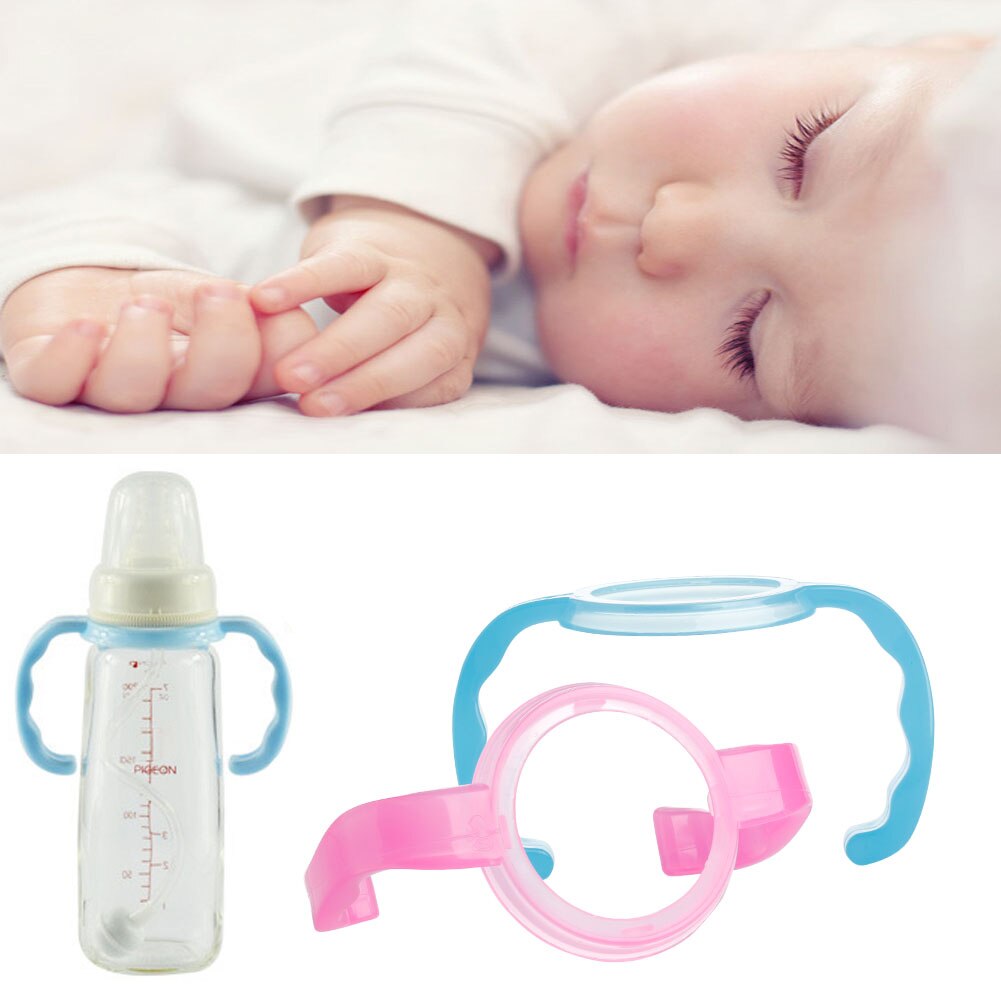 neue Baby Tasse Fütterung Flasche Trainer Einfach Griff Standard Kunststoff Griffe Halfter freundlicher Baby Pflege