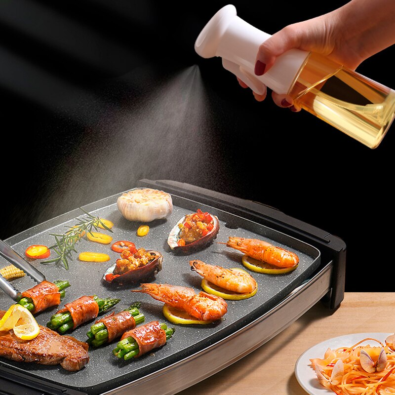 Glasolja sprayflaska matlagning bakning vinäger sprayer grill sprayflaska 210ml för kök matlagning bbq grillverktyg