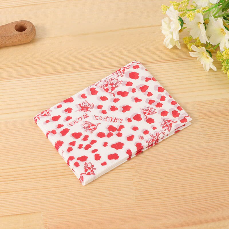 Tampon papier fête mariage décoration Nougat papier d'emballage Cookie boîte Snack alimentaire emballage sac de bonbons dessin animé mignon: Red spots