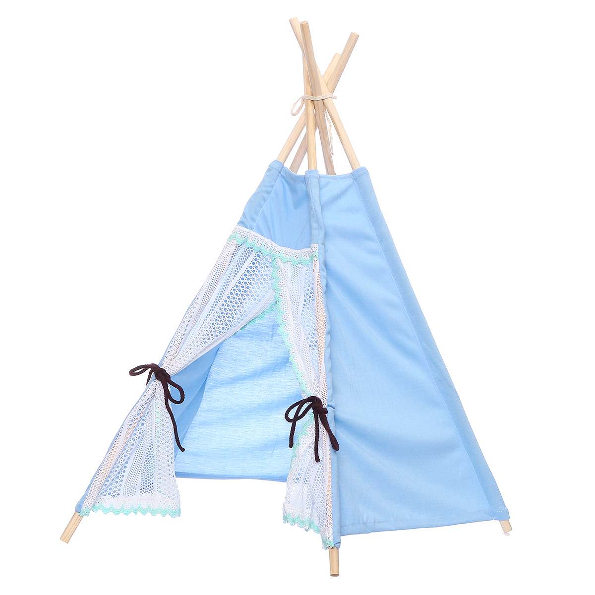 Children's Tent Teepee Playhouse For Kids Portable Infantil House For Children Cabana Kids Tents Decoration Carpet Newborn Photo: 01 Blue