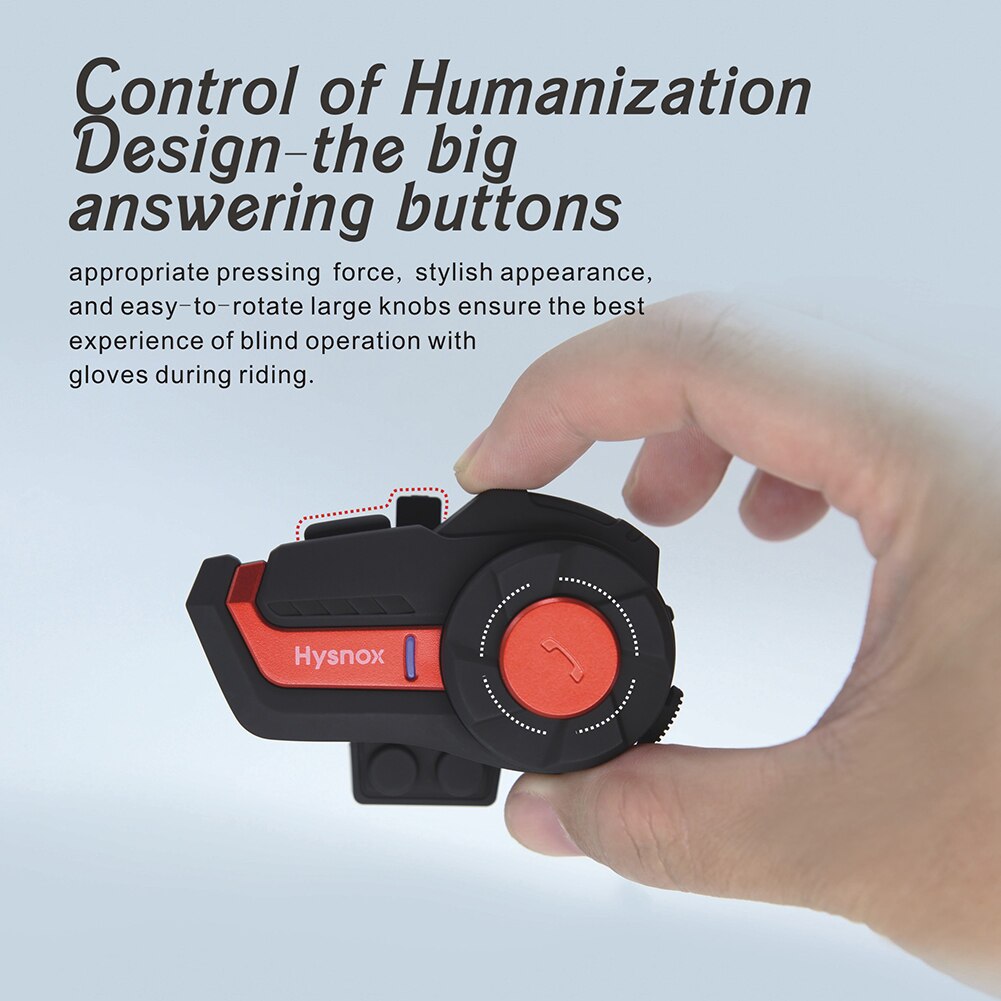 HY-01 Bluetooth Intercom 1000m Wireless BT Motorcycle Helmet Interphone Headset Motorcycle Helmet Intercom Interphone