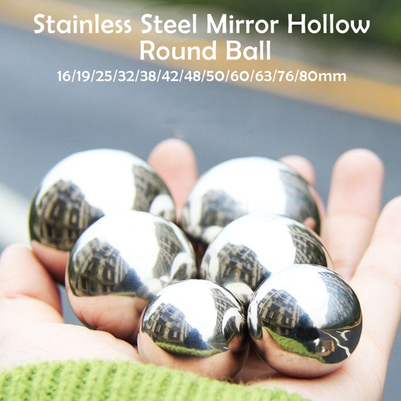Stainless Steel Mirror Polished Hollow Reflective Garden Sphere for Home Garden Decor Supplies Ornament