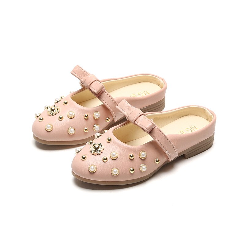 Kinderen Schoenen Zomer Pu Lederen Boog-Knoop Kinderen Sandalen Lente Zomer Kids Klinknagels Leisure Schoenen Voor meisjes: Pink / 28