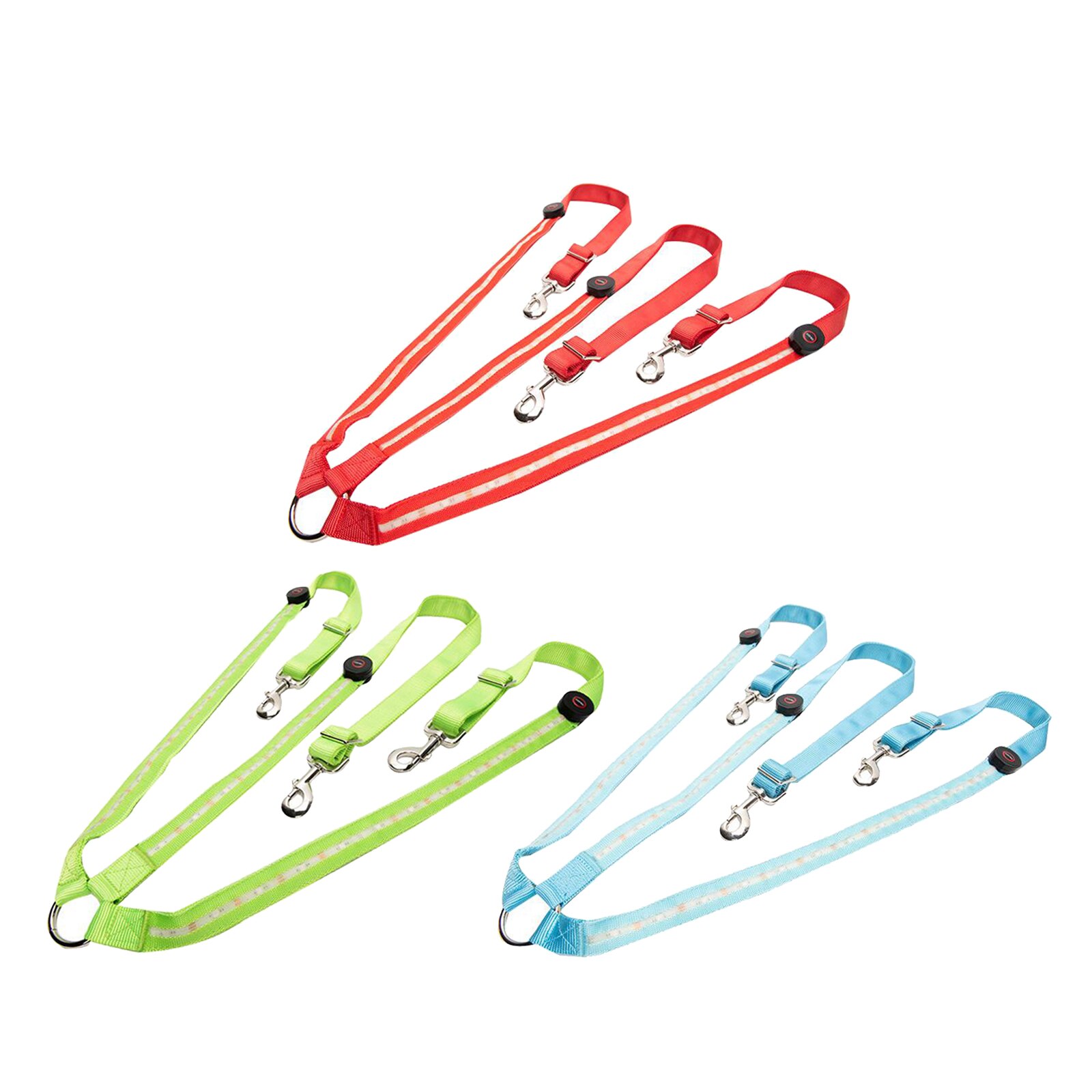 LED Horse Harness Collar High Visibility Tack Breastplate Equestrian Safety Gear Adjustable Nylon Chest Strap Halter Bridle