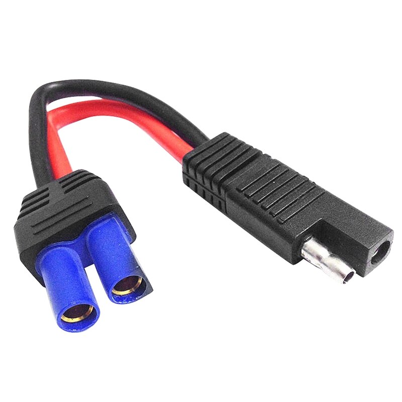 Adapterkabel sae stekkerkabel naar  ec5 vrouwelijke stroomkabel batterij zonnekabel met zwart: Default Title