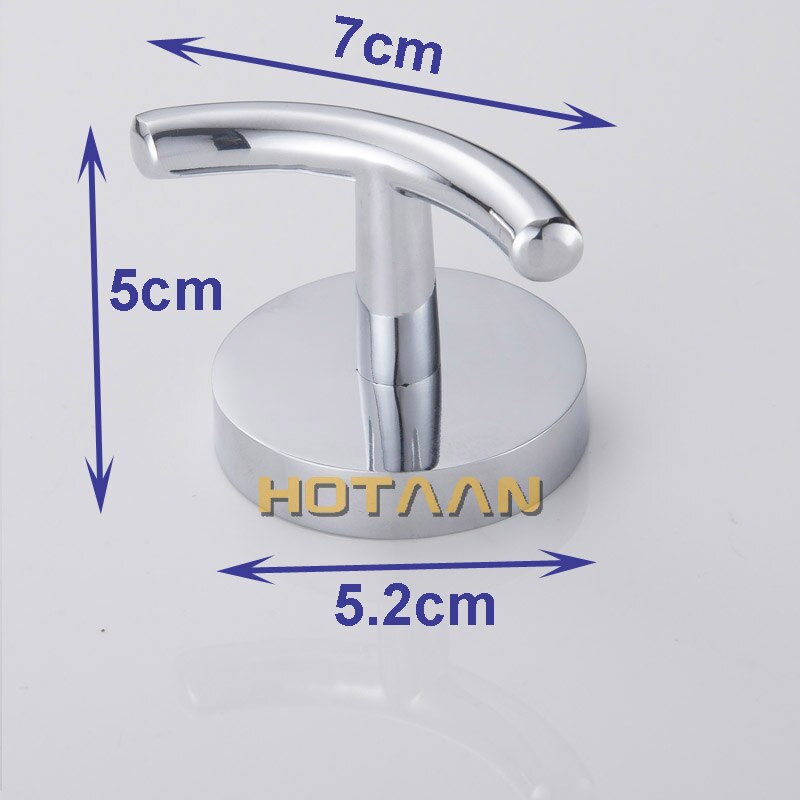 Robe Hook, Kleding Haak, Roestvrij Stalen Constructie Met Chroom Afwerking, Badkamer Haak Badkamer Accessoires, 10902-B