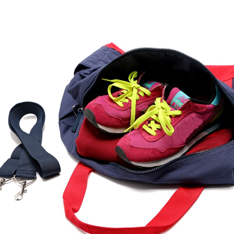 Grote capaciteit canvas sporttas voor buiten, mannen vrouwen, training, fitness, reistas, yogatas, reistas, reistas, bagagetas