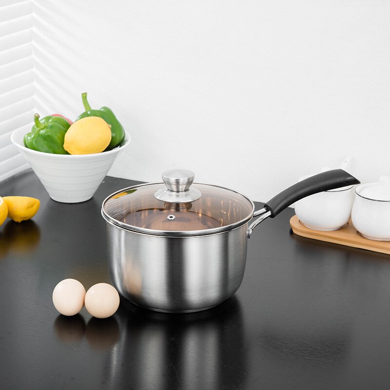 304 kjeler i rustfritt stål nonstick-kokekar for kjøkkengryter og panner kokekar melkegryte for induksjonskomfyr gasskomfyr