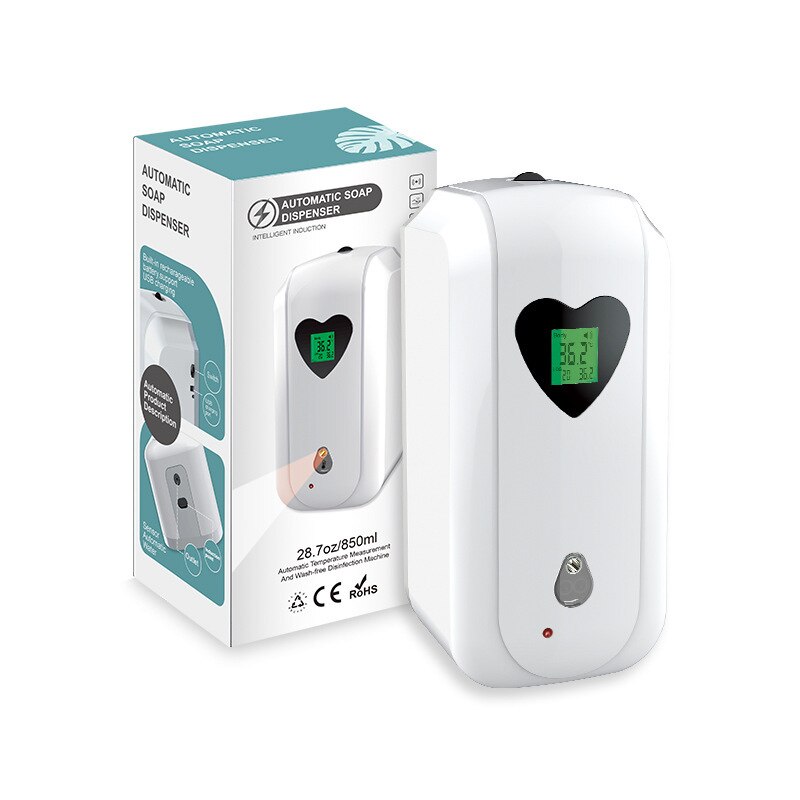 Automatic Temperature Measurement Touch-Free Hand Disinfection Soap Solution All-in-One Machine Induction Thermometer Soap Solut