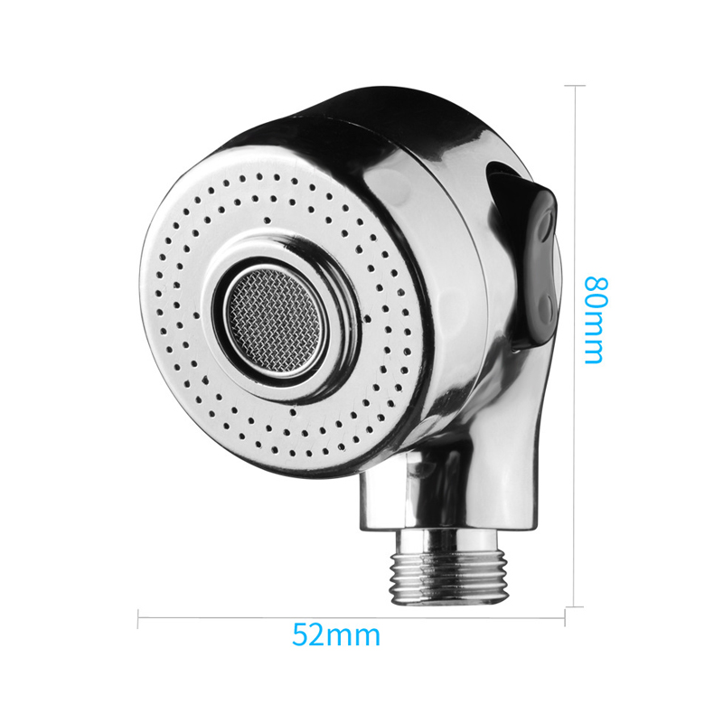 Boquilla de ducha de alta presión para peluquería, cabezal de ducha para peluquería, lavado de cabello, Spray limpio, ahorro de agua, filtro de boquilla de ducha para SPA: Gris claro