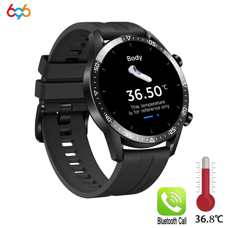 E260 Lichaamstemperatuur Smart Horloge Polsbandje Sport Fitness Tracker Hartslag Bluetooth Call Thermometer Smartwatch Band Bracele