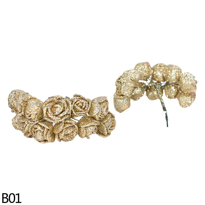 RePaLy DIY Glitter Rose Boeket - Paarse Nep Rozen, 10st - Valentijnscadeau