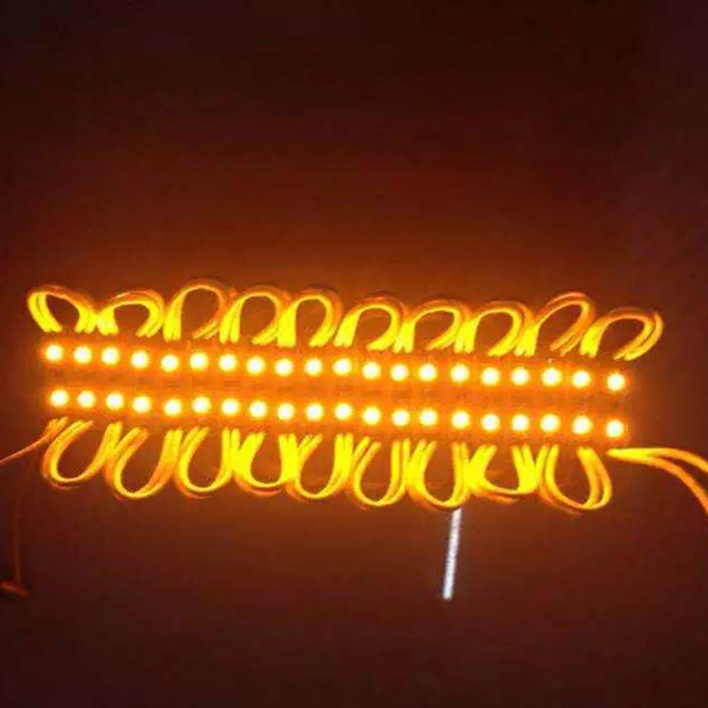 Módulos LED de 20 piezas 2835 SMD DC 12V, 2 LED de retroiluminación, IP65 resistente al agua, señal de iluminación roja, verde, azul, amarilla y blanca