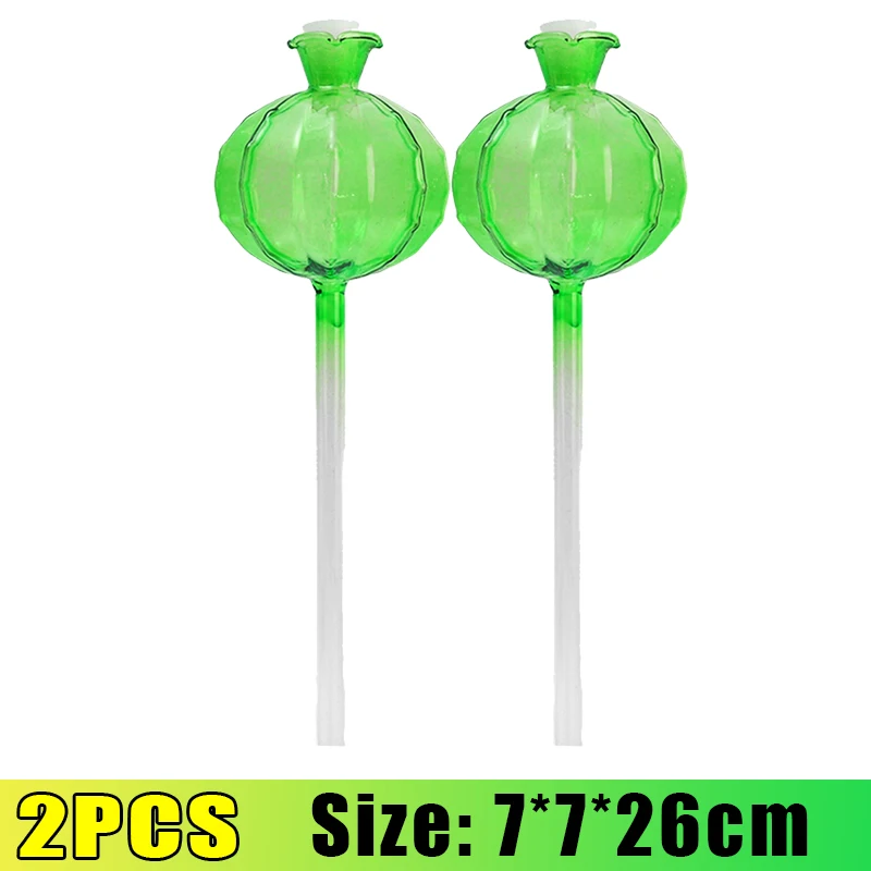 Automatische Drip Spike Irrigatiesysteem Glas Zelf Watering Apparaat Bloem Plant Auto Water Druppelaar Apparaat Tuinieren Watering Tool: WHITE
