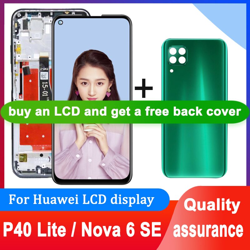 Original getestetes 6.4 & #39 ;& #39 ; display für huawei  p40 lite lcd-touchscreen-digitizer-einheit als ersatz für nova 6 se lcd-display