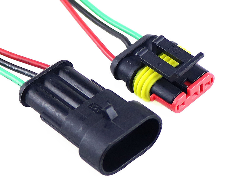 Conector de cable automático macho y hembra, conector eléctrico impermeable, 1P, 2P, 3P, 4P, 5P, 6P,