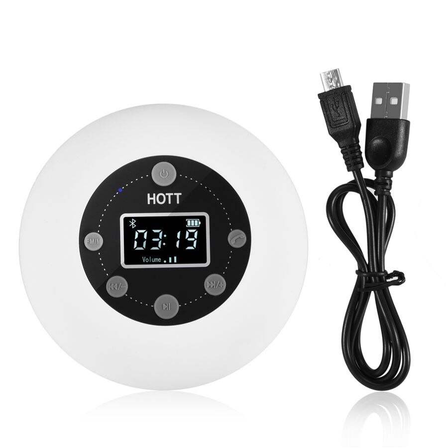 Hott  hs07 vattentäta bluetooth badrumshögtalare trådlösa mini bärbara bluetooth-högtalare med fm-radio handsfree