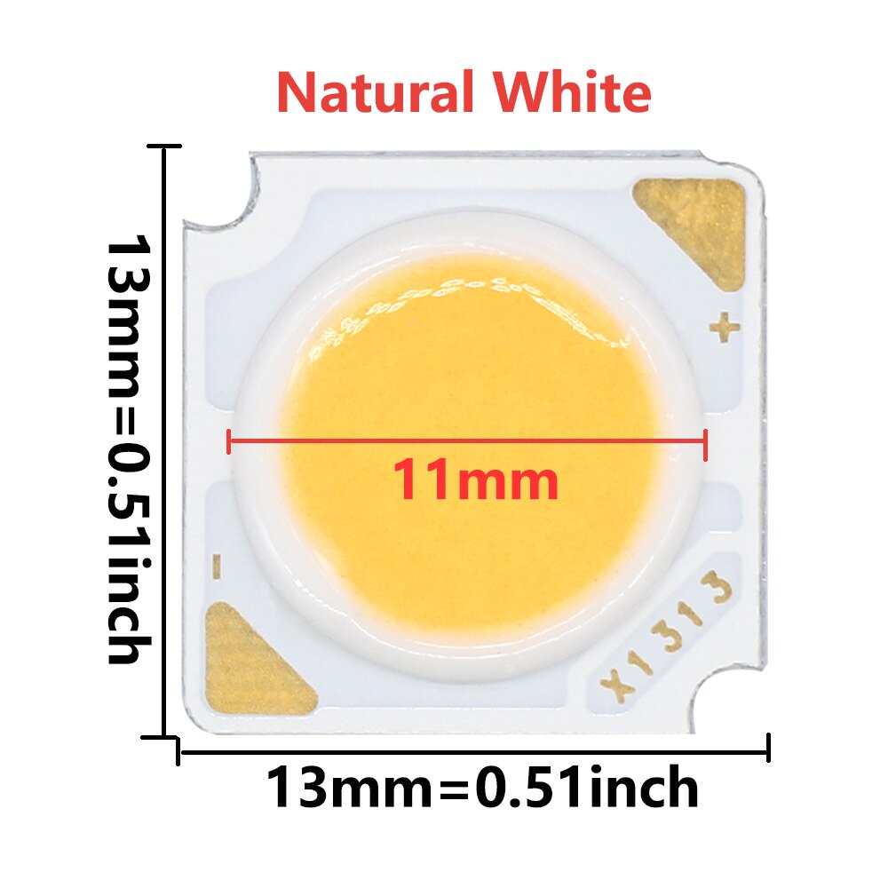 10 Uds Chip COB 3W 5W 7W 10W 12W 15W 18W 300mA 1313 cuentas de luz LED de cristal Bridgelux integradas para focos de techo de bombilla LED