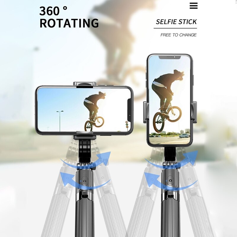 Gimbal Selfie Stick - L08 - Bluetooth Remote - Foldable - for Smartphones