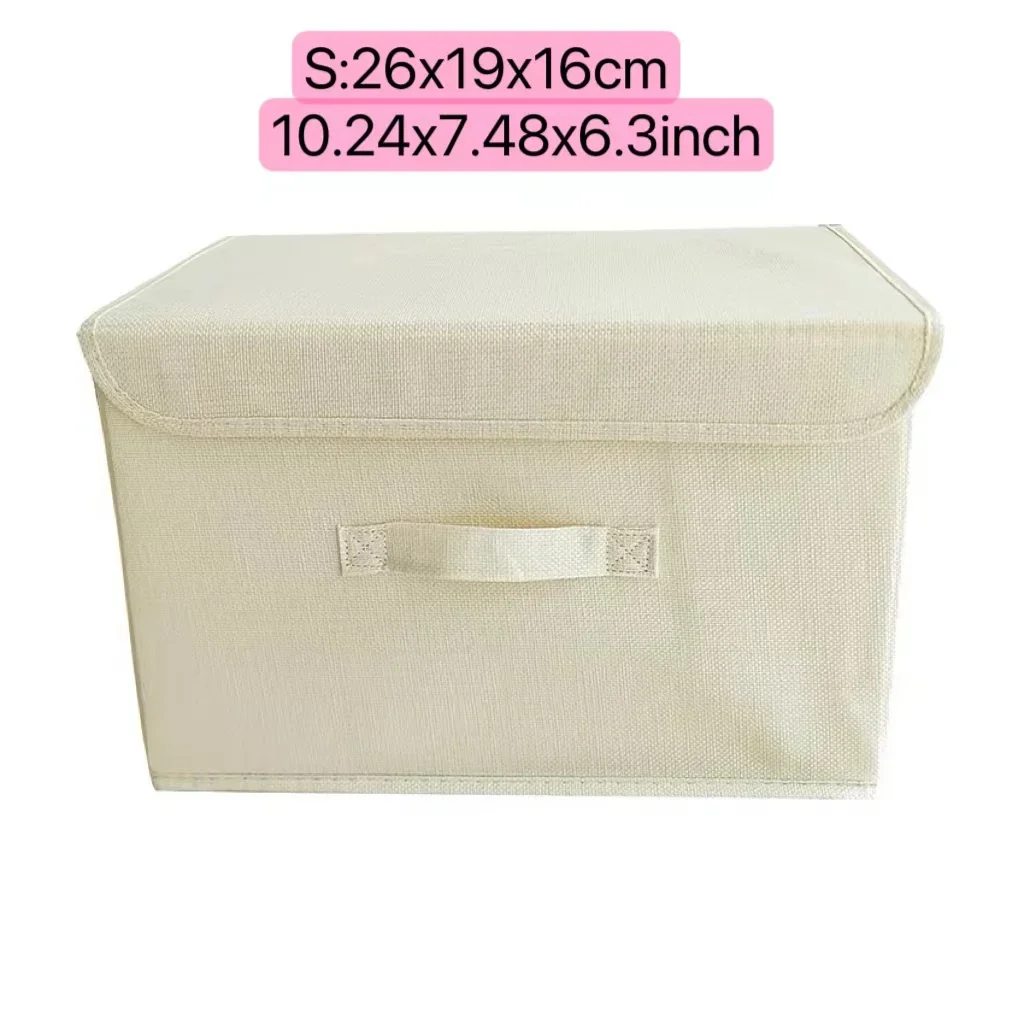 Folding Non Woven Fabric Storage Box Large Capacity Dustproof Storage Box Home Supplies Clothing Sock Dustproof Storage Box: PURPLE