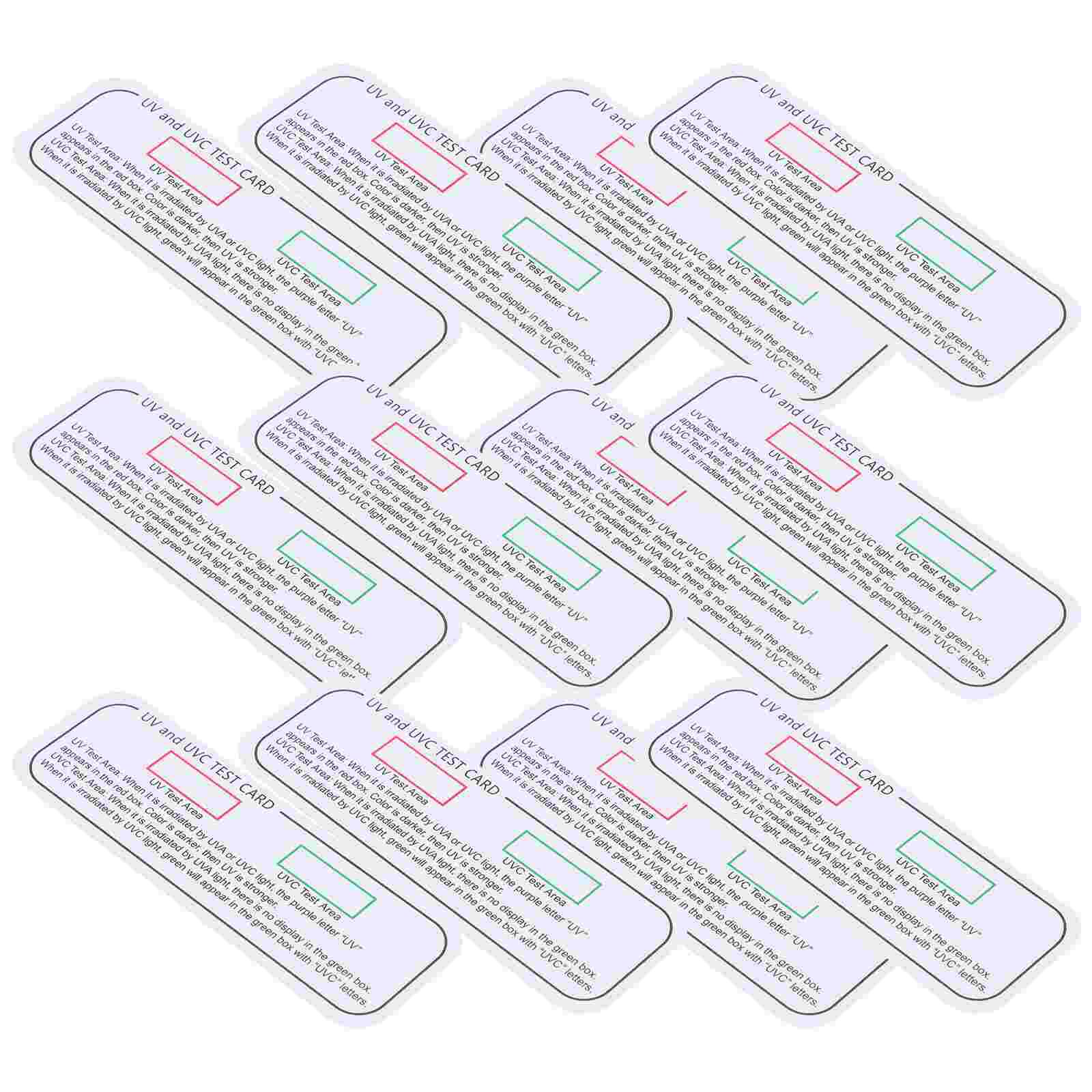 20Pcs Uvc Uva Test Kaarten Indicator Kaarten Huishouden Uv Test Papier 