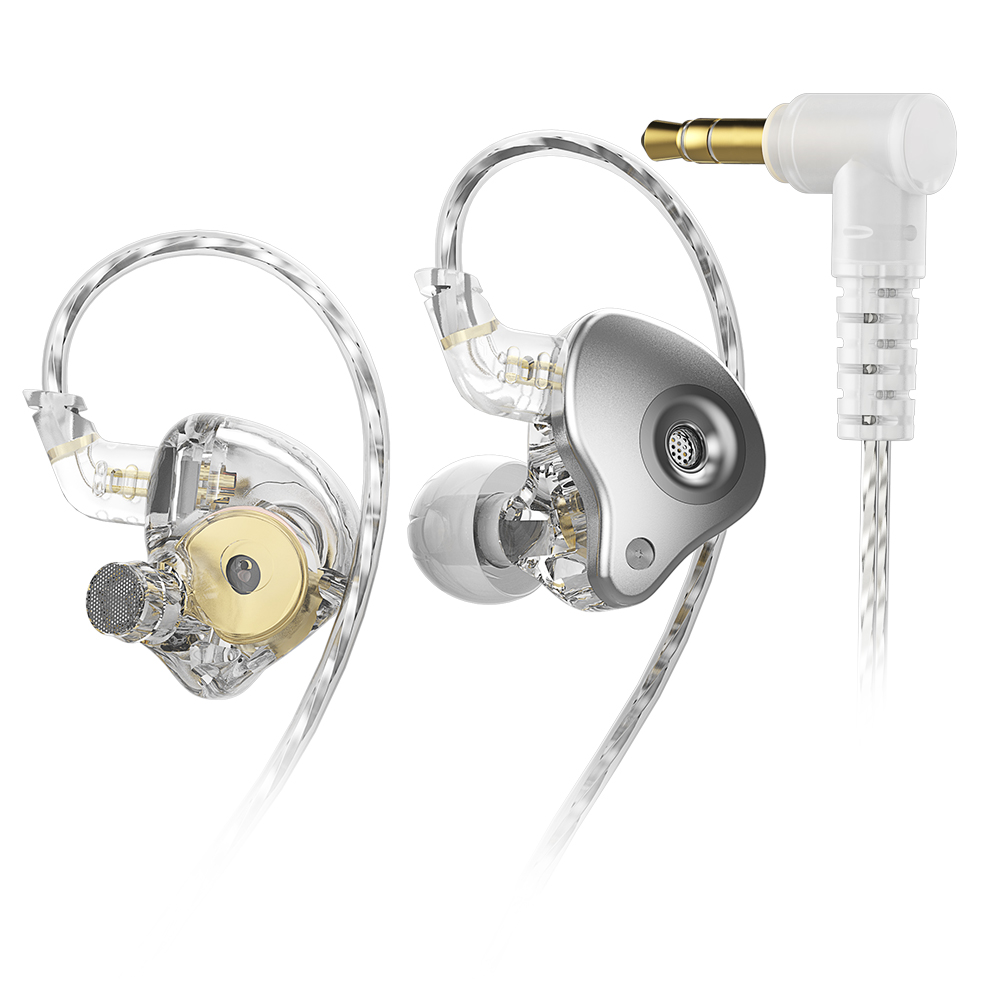 Sgor venus dynamiske øretelefoner hifi superbas ørepropper in-ear monitor musik øretelefoner sport støjreducerende headset fra sportt