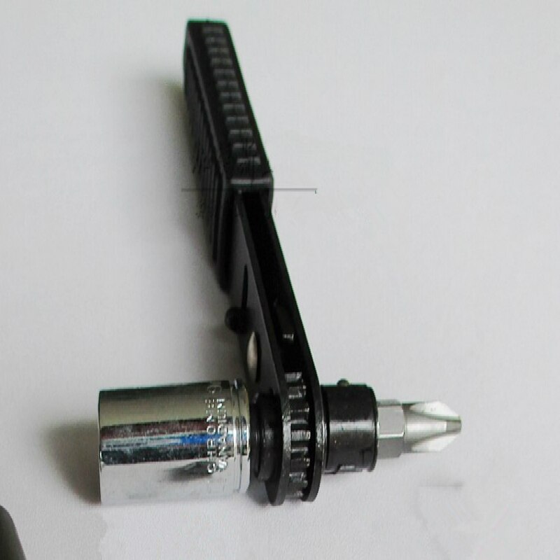6.35cm Socket Black Mini 1/4" Ratchet Wrench Screwdriver Socket Wrench Rods Quick Release Hand Tools Rini Ratchet