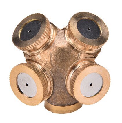 Messing Agrarische Verneveling Sproeikop Tuin Beregening Systeem 1/2/3/4 Nozzles