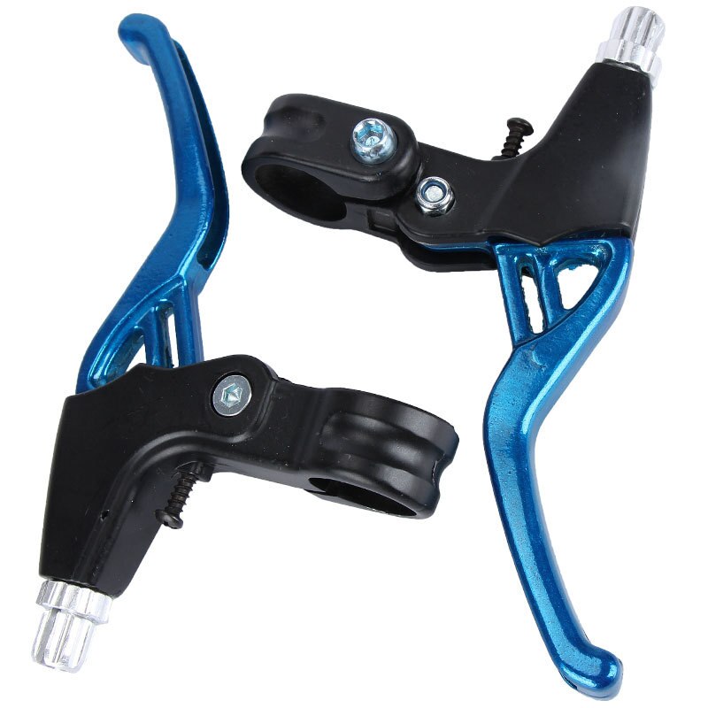 Freios de bicicleta 22mm diâmetro guiador alavanca do freio da bicicleta mountain bike liga alumínio alavanca do freio vermelho acessórios da bicicleta dobrável