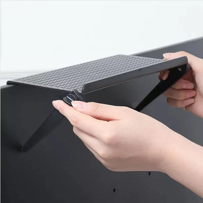 TV Screen Top Storage Shelf Adjustable Monitor Storage Rack Computer Desktop Display Stand TV Router Storage Rack Organizer