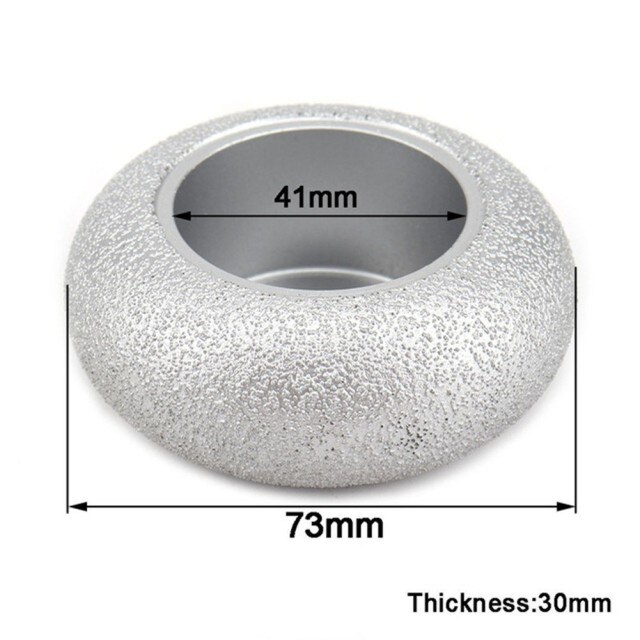 3 \ \ \ "Gesoldeerde Diamant Slijpschijf Vacuüm Romeinse Schurende Voor Steen Haakse Slijper: 75x30x20mm