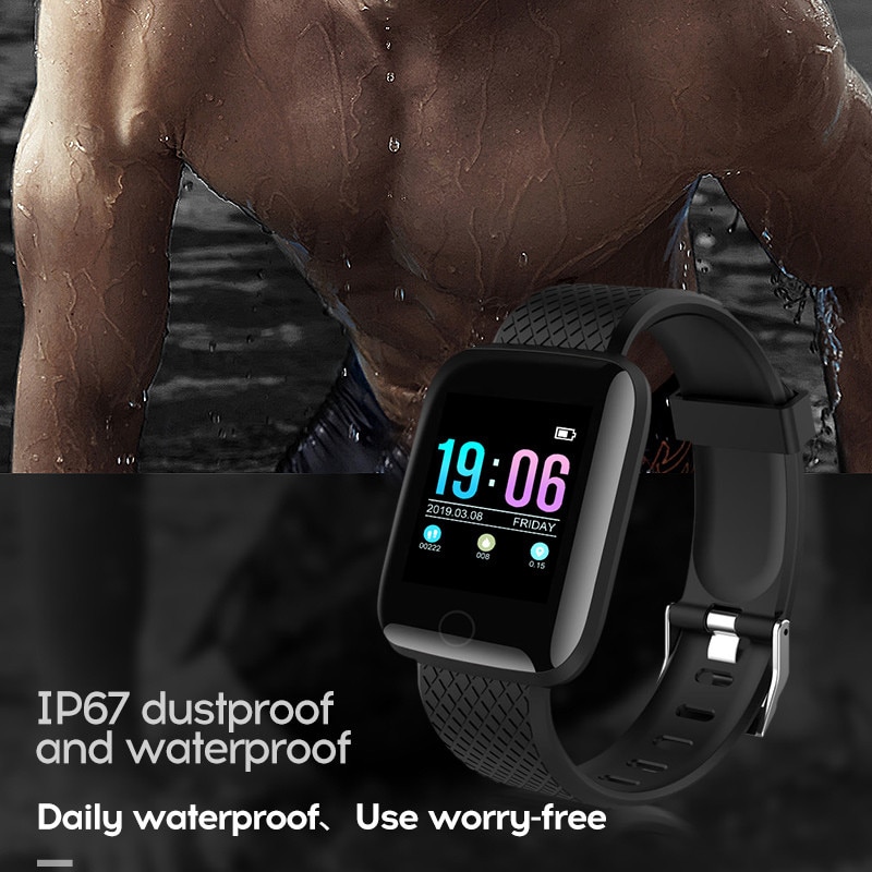montres numériques hommes ou femmes montre intelligente pression artérielle étanche moniteur de fréquence cardiaque Fitness Tracker Sport fitness montre