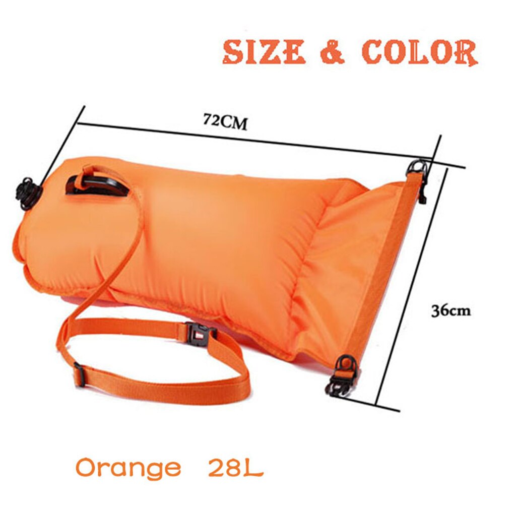 Inflatable Flotation Bag Life Swim Buoy PVC Waterproof Dry Bag Swimming Backpack Kayak Fishing Camping Hiking Rucksack