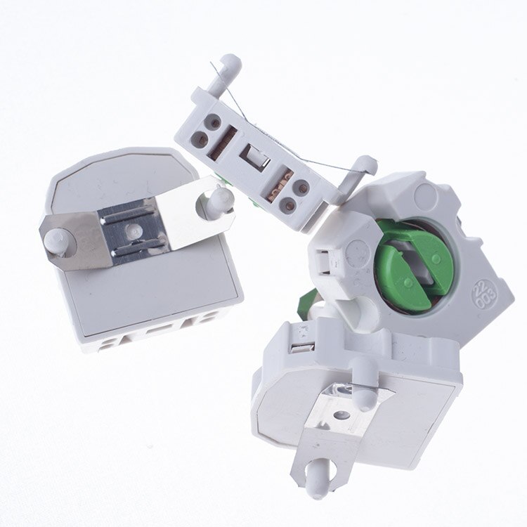 T8 Lamp Holder G13 Fluorescent Light Socket T5 Lamp Base AC100-250V Holder suitable for LED bracket lamp DIY PC Material