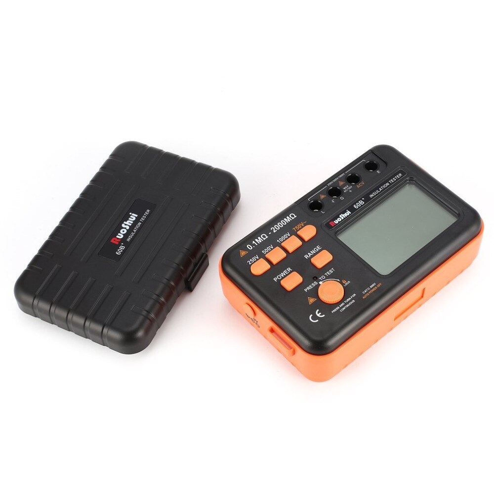 VICTOR VC60B+ Digital Insulation Resistance Tester 1000V Original Megger Insulation Tester DC/AC 0.1~2000m ohm