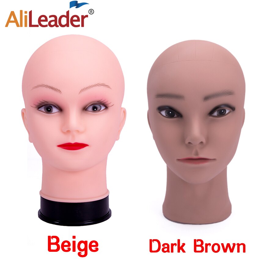 Alileader-Cabeza de Maniquí de mujer barato, cabeza de modelo de silicona para hacer sombrero de pelucas, exhibición, cabeza de entrenamiento africano