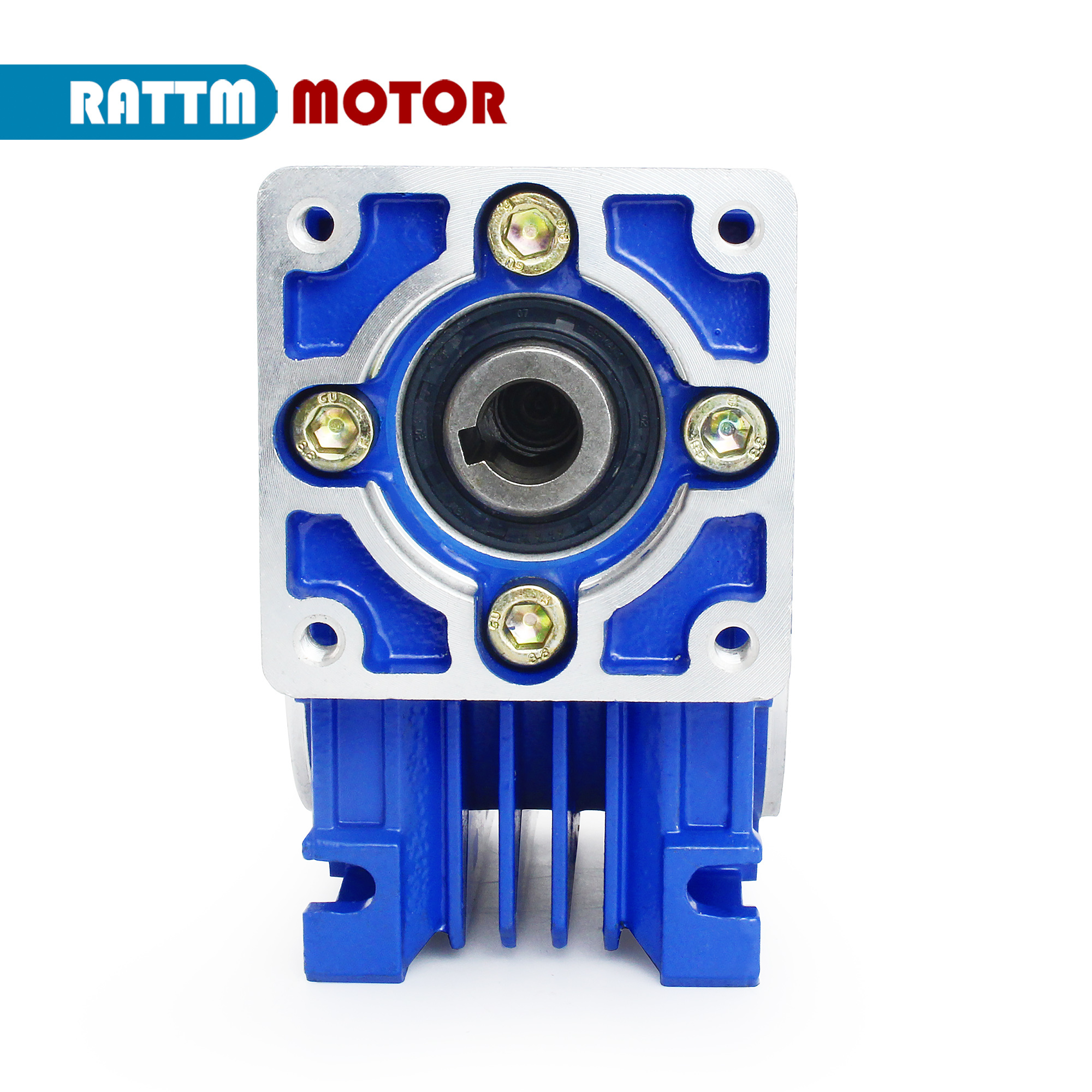 NMRV030 Reducer Worm Gear High Torque Gearbox Reducer Ratio 10:1 20:1 25:1 30:1 40:1 50:1 60:1 80:1 for NEMA23 Step/Servo Motor