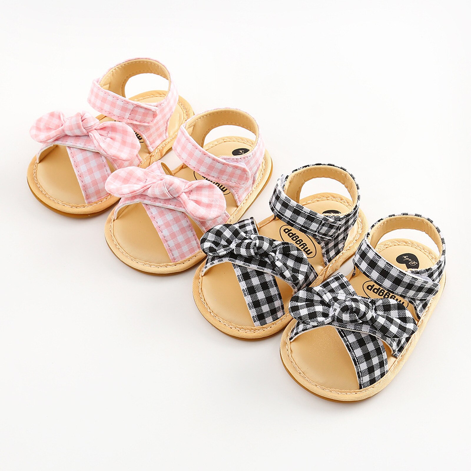 Zomer Kinderen Schoenen Baby Jongens En Meisjes Plaid Sandalen Antislip Rubberen Zool Zomer Strand Platte Schoenen Baby meisjes Casual Schoenen