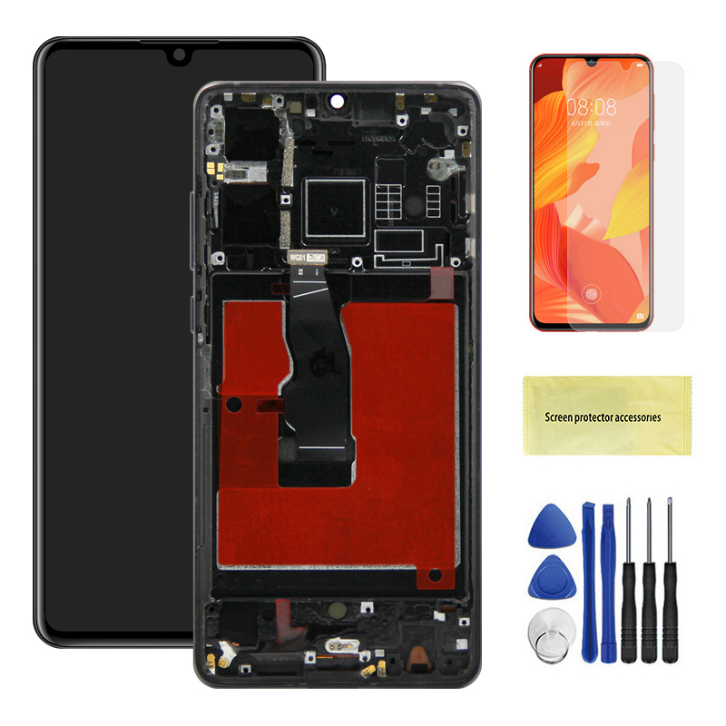 Para HUAWEI P30 6,1 ''para ELE-L29 ELE-L09 AL00 TL00 ELE-L04 pantalla LCD reemplazo del ensamblaje del digitalizador de pantalla táctil: Caqui