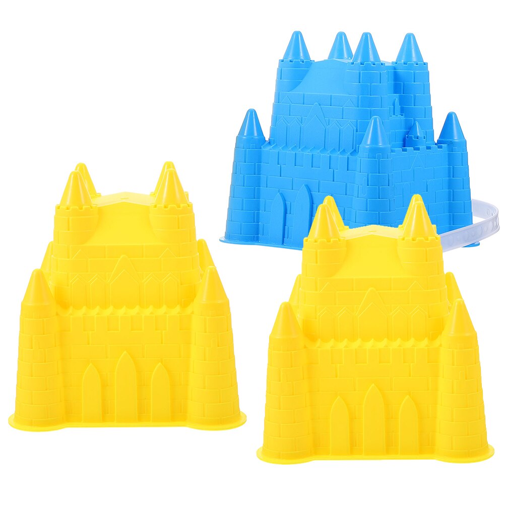 3Pcs Kids Sand Toys Portable Sand Models Octagonal Castle Shaped Sand Toys for Beach: Default Title