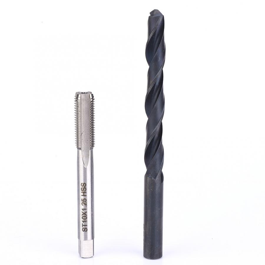 17 stk. reparationssæt til gevind  m10 x 1.25 rustfrit stål-gevindhane-sæt til indvendigt gevind